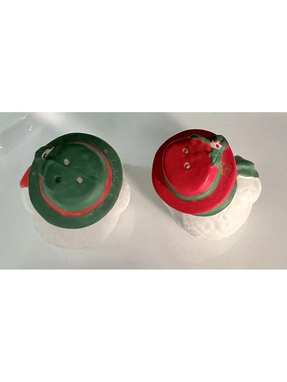 Vintage Snowman Salt And Pepper Shaker Set, Christmas Winter Salt And Pepper